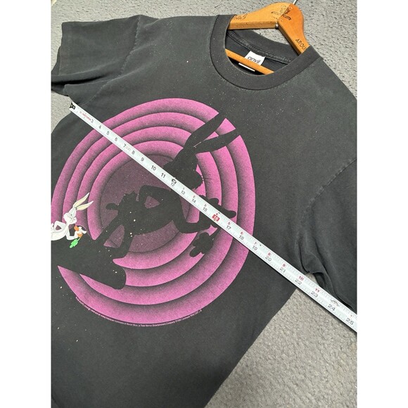 VTG 90s Bugs Bunny Shadow Shirt Mens XL Looney Tunes Made In USA Distressed Fade - Picture 13 of 14